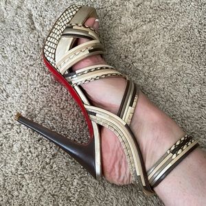 Python Christian louboutin sz 36.5